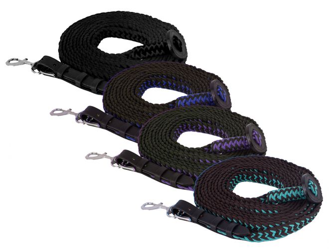 522039: Showman ® Flat Braided Nylon Lunge Line with Removable Snap and Rubber Stopper Primary Showman
