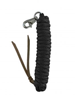 522084: 5/8" X 14' leather end nylon pro braid training lead with trigger bull snap Primary Showman Saddles and Tack