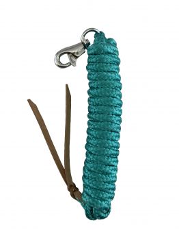 522084: 5/8" X 14' leather end nylon pro braid training lead with trigger bull snap Primary Showman Saddles and Tack