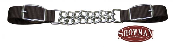 523001: Showman ® Fully adjustable end double chain nylon curb chain Bits Showman