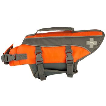 5231787: - WATER SAFETY: Improves a dog’s safety in and around water; Reflective strips & bright c Primary Showman Saddles and Tack