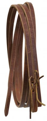 5628: 5/8" Leather reins with water loop ends Reins Showman Saddles and Tack