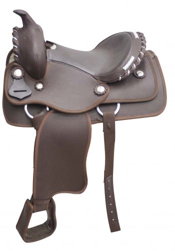 603912: **additional holes can be added to stirrup leathers** Youth Saddle Showman Saddles and Tack
