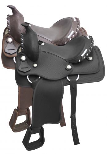 603912: **additional holes can be added to stirrup leathers** Youth Saddle Showman Saddles and Tack
