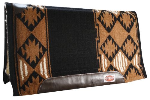 6064: Showman™ 36" x 34" Saddle pad Western Saddle Pad Showman Black