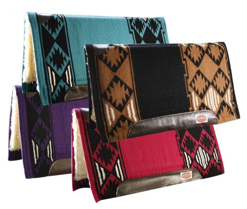 6064: Showman™ 36" x 34" Saddle pad Western Saddle Pad Showman Assorted