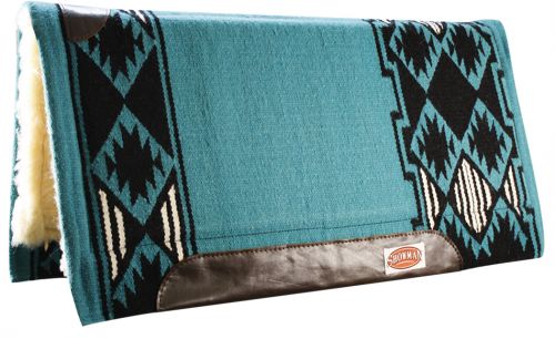 6064: Showman™ 36" x 34" Saddle pad Western Saddle Pad Showman Teal