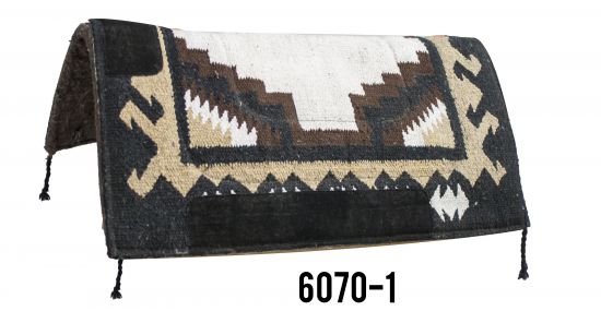 6070: 32" x 32" Navajo felt bottom pad Western Saddle Pad Showman Saddles and Tack