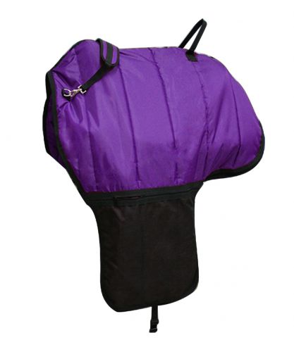 60823: Heavy quilted nylon saddle carrier Primary Showman Saddles and Tack