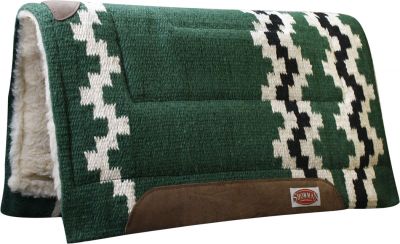 6101: Showman™ 36" x 34" 100% wool cutter style pad Western Saddle Pad Showman