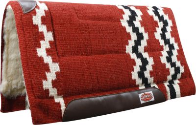 6101: Showman™ 36" x 34" 100% wool cutter style pad Western Saddle Pad Showman