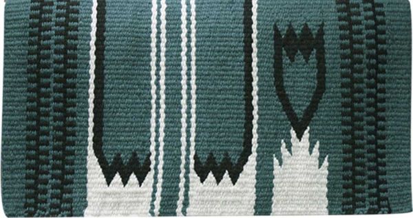 6104: 36" x 34" 100% New Zealand wool show blanket Western Saddle Pad Showman Saddles and Tack