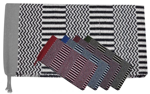 6123M: Economy style 32" X 64" double weave saddle blanket Saddle Blanket Showman Saddles and Tack