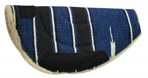 6135: Showman ® 27" x 28" Navajo barrel pad with Kodel fleece bottom and suede wear leathers Western Saddle Pad Showman