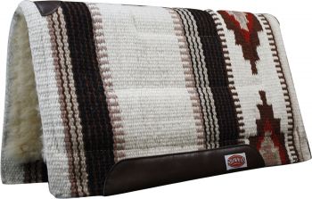 6145: Showman™ 36" x 34" 100% New Zealand wool cutter style pad Western Saddle Pad Showman