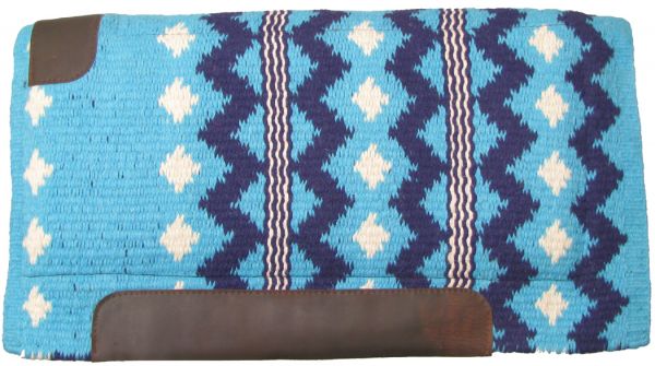 6172: 36" x 34" 100% New Zealand wool cutter style pad Western Saddle Pad Showman Saddles and Tack