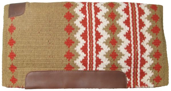 6176: 36" x 34" 100% New Zealand wool cutter style pad Western Saddle Pad Showman Saddles and Tack
