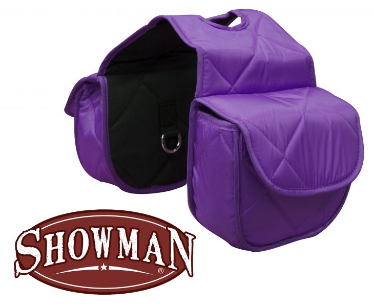 618904: Insulated quilted nylon horn bag with velcro closure Horn Saddle Bags Showman Saddles and Tack