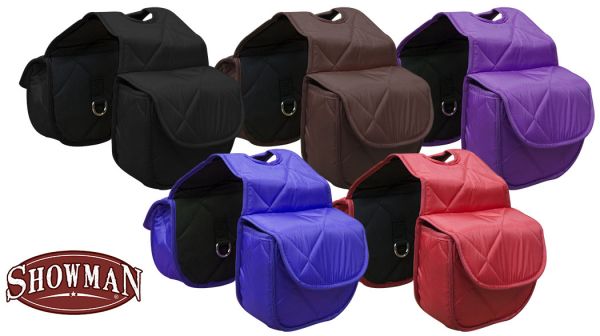 618904: Insulated quilted nylon horn bag with velcro closure Horn Saddle Bags Showman Saddles and Tack