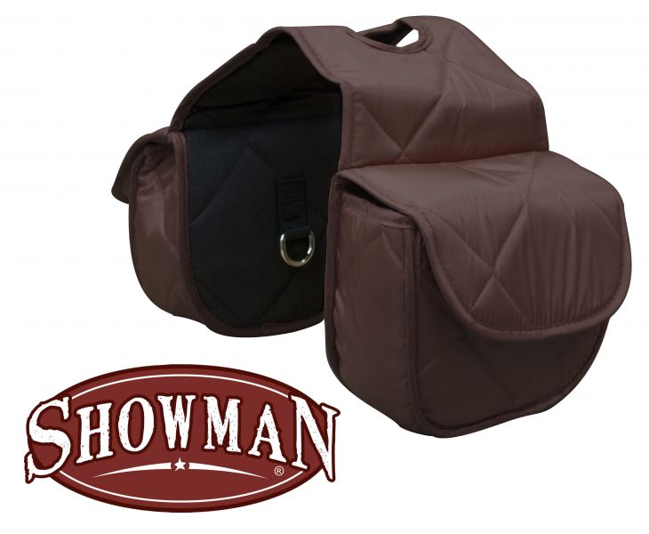 618904: Insulated quilted nylon horn bag with velcro closure Horn Saddle Bags Showman Saddles and Tack