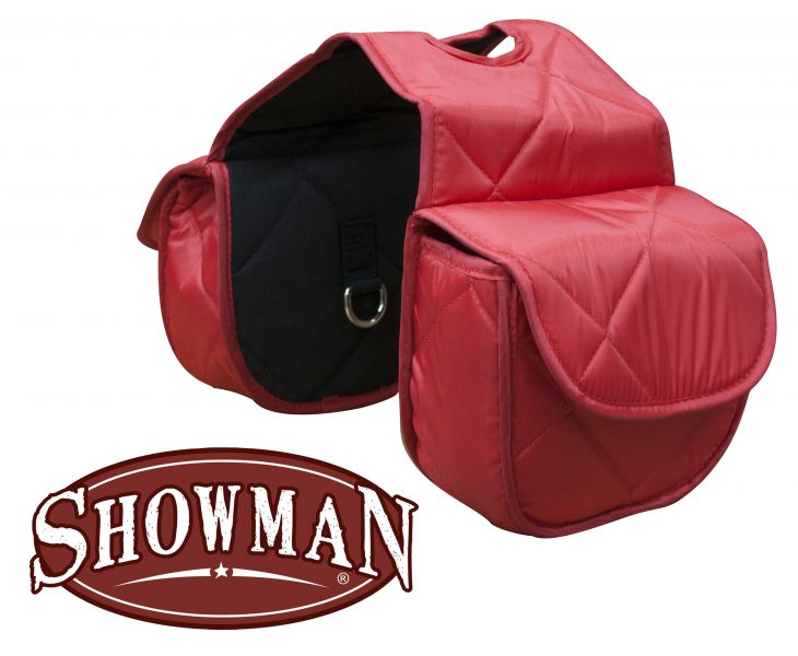 618904: Insulated quilted nylon horn bag with velcro closure Horn Saddle Bags Showman Saddles and Tack