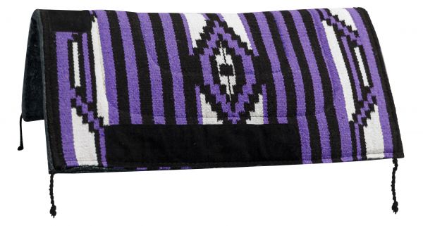 6218: 32" x 32" Arcylic top saddle pad with Navajo design and 1" felt bottom Western Saddle Pad Showman Saddles and Tack