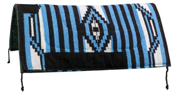 6218: 32" x 32" Arcylic top saddle pad with Navajo design and 1" felt bottom Western Saddle Pad Showman Saddles and Tack