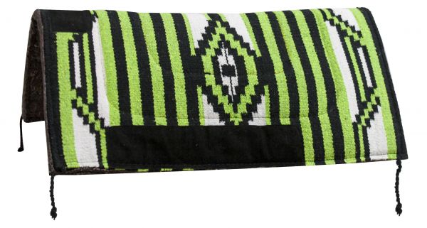 6218: 32" x 32" Arcylic top saddle pad with Navajo design and 1" felt bottom Western Saddle Pad Showman Saddles and Tack