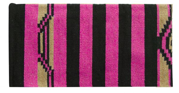 6220: 32" x 64" Arcylic top saddle blanket with Navajo design Saddle Blanket Showman Saddles and Tack