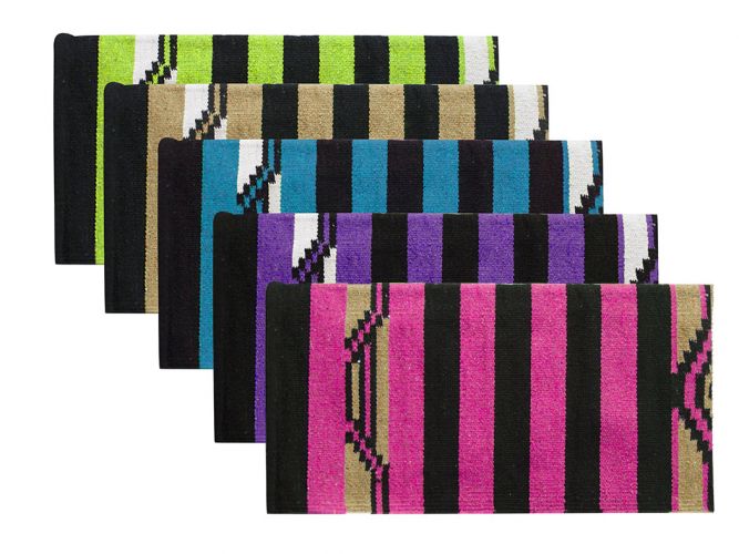 6220: 32" x 64" Arcylic top saddle blanket with Navajo design Saddle Blanket Showman Saddles and Tack