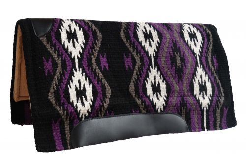 6225: Showman® 36" x 34" 100% woven wool top pad with memory felt bottom Western Saddle Pad Showman