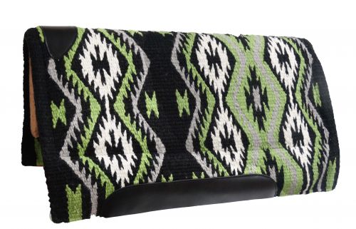 6225: Showman® 36" x 34" 100% woven wool top pad with memory felt bottom Western Saddle Pad Showman