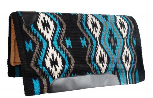 6225: Showman® 36" x 34" 100% woven wool top pad with memory felt bottom Western Saddle Pad Showman