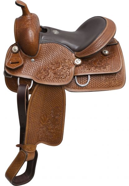 625913: **additional holes can be added to stirrup leathers** Youth Saddle Showman Saddles and Tack