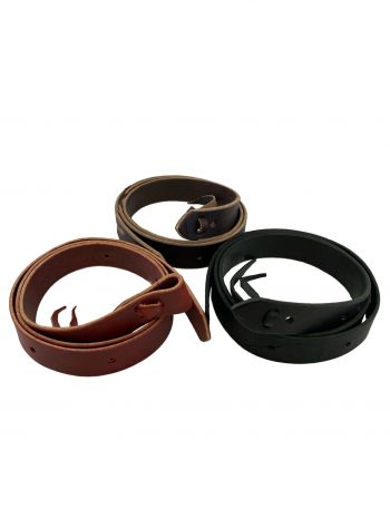 6327: 1- 1/2" X 5' latigo tie strap with punched holes, Made in The USA Primary Showman Saddles and Tack