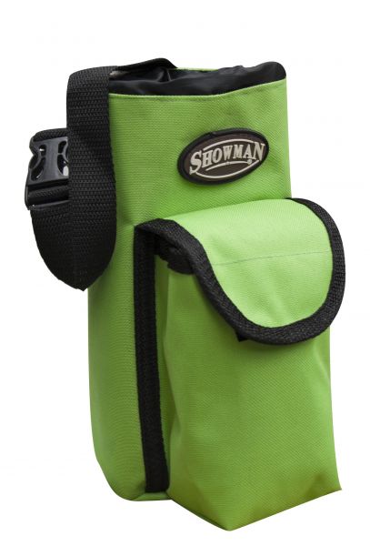 63728: Showman ® Nylon inlsulated bottle carrier with pocket Primary Showman