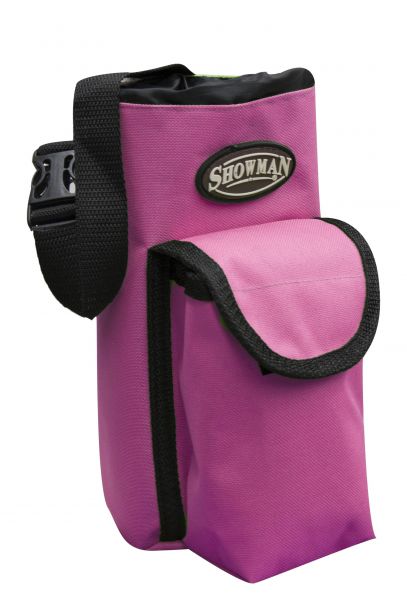 63728: Showman ® Nylon inlsulated bottle carrier with pocket Primary Showman