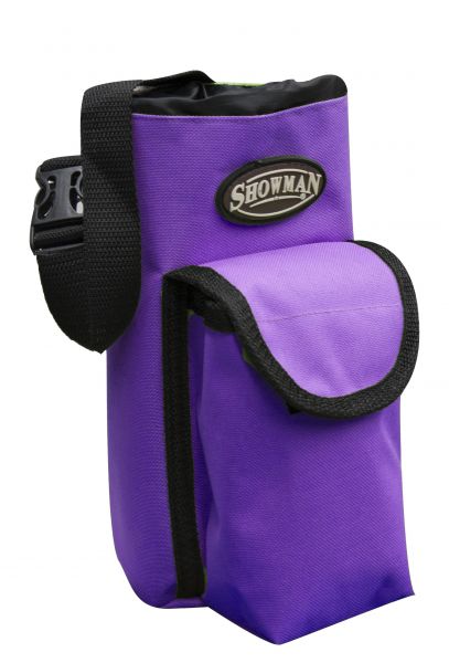 63728: Showman ® Nylon inlsulated bottle carrier with pocket Primary Showman