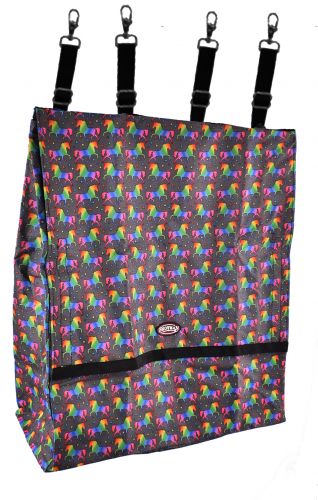 66-5828-1-U: Showman ® Unicorn printed deluxe nylon stall bag Primary Showman