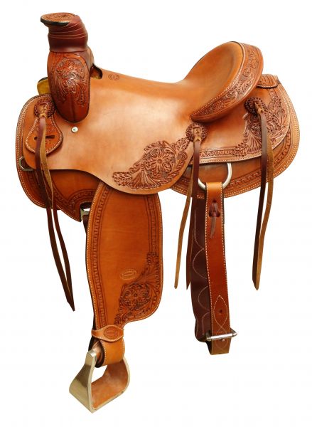 662216: 16" Showman ® Argentina cow leather roper saddle Primary Showman