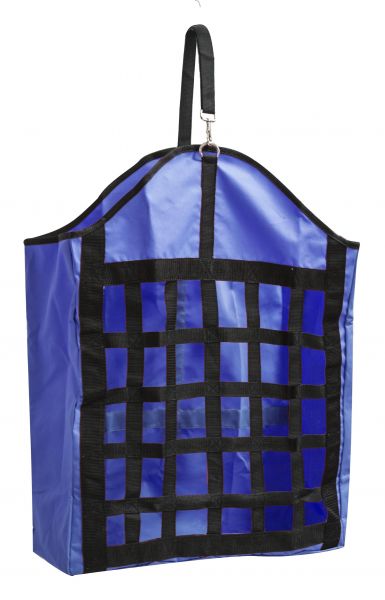 67828: Showman ® Webbed nylon slow feed hay bag Hay Feeder Showman