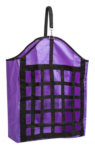 67828: Showman ® Webbed nylon slow feed hay bag Hay Feeder Showman