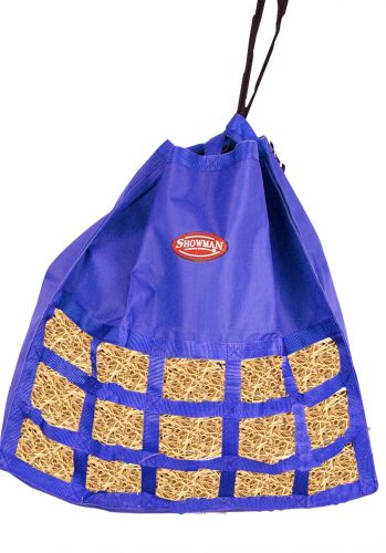 68-7426: Top draw string closure opens fully to allow easy top loading Hay Feeder Showman