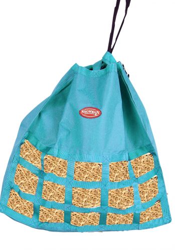 68-7426: Top draw string closure opens fully to allow easy top loading Hay Feeder Showman