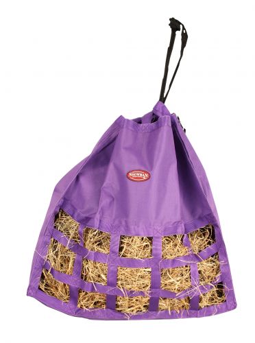 68-7426: Top draw string closure opens fully to allow easy top loading Hay Feeder Showman