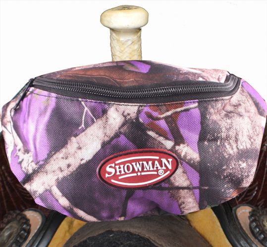 68-7626-P: Showman ® Real Oak Insulated Nylon Saddle Pouch Primary Showman