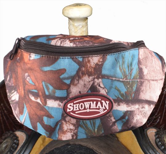 68-7626-P: Showman ® Real Oak Insulated Nylon Saddle Pouch Primary Showman