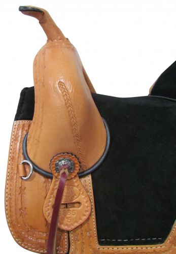 6835: 15", 16" Circle S Argentina Cow Leather Treeless Saddle Treeless Saddle Circle S