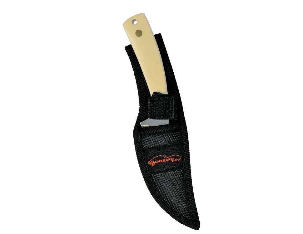 7" Ocoee River Knife with 3" Blade and White Aztec Pattern on Handle Default Shiloh