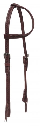 72013: Showman ® Argentina cow leather one ear headstall with stainless steel hardware Primary Showman